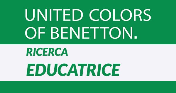 Benetton Group ricerca Educatrice 2019