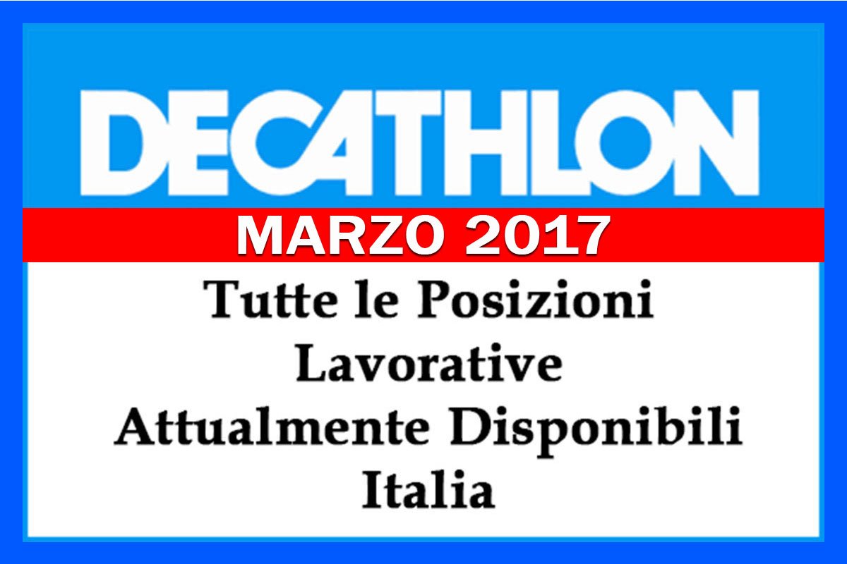 Decathlon: Posizioni Aperte in Italia