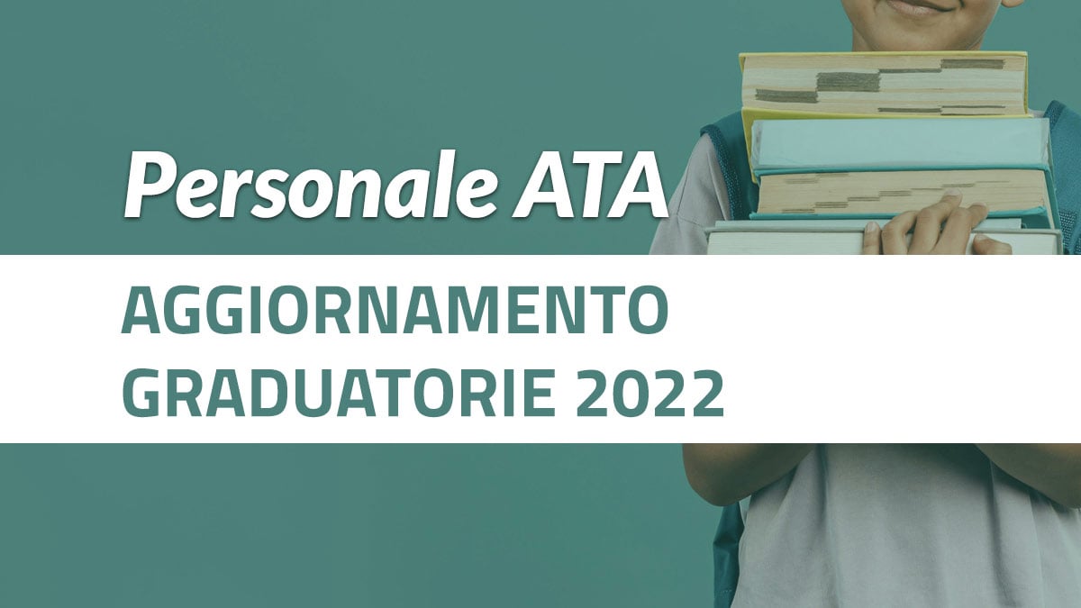 Personale ATA aggiornamento graduatorie 2022