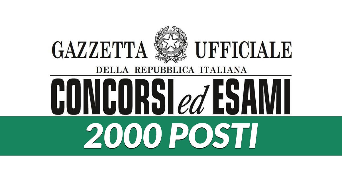 2000 POSTI CONCORSI PUBBLICI SCADENZA MAGGIO 2022, LAVORARE NELLA PUBBLICA AMMINISTRAZIONE