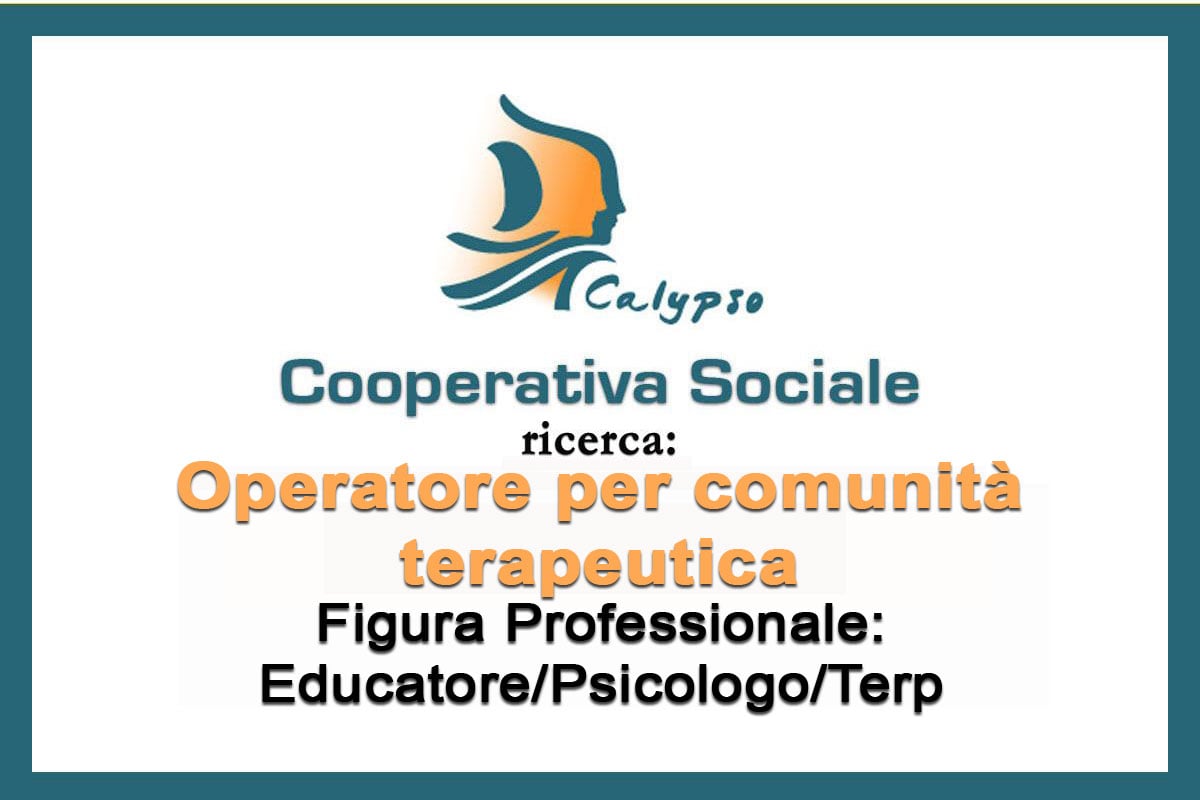 Cooperativa Sociale CALYPSO: posizioni aperte