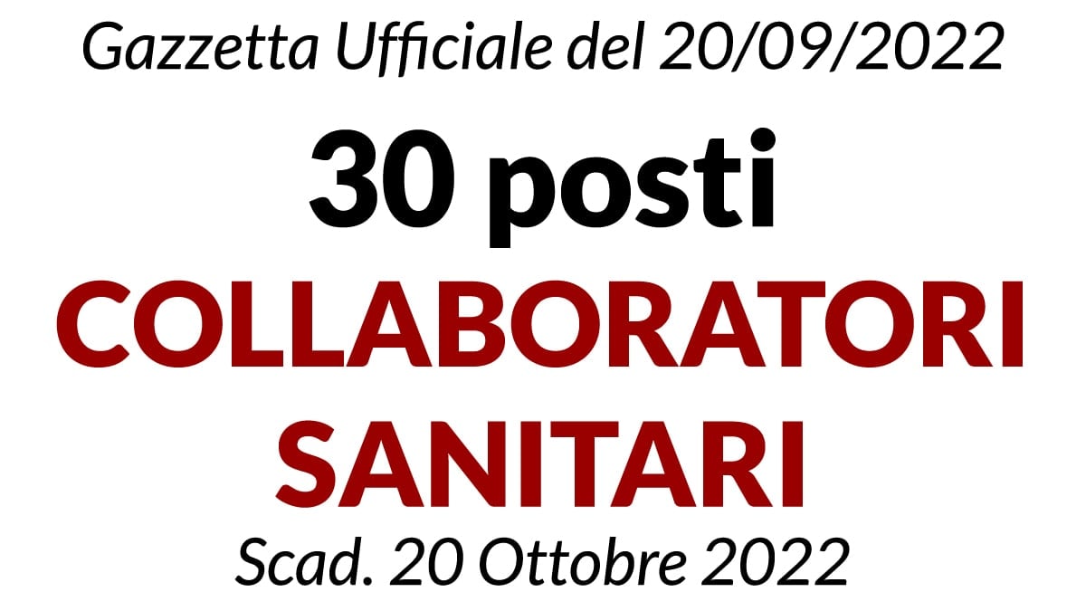 Concorso 30 posti di Collaboratore Sanitario AULSS di Vicenza