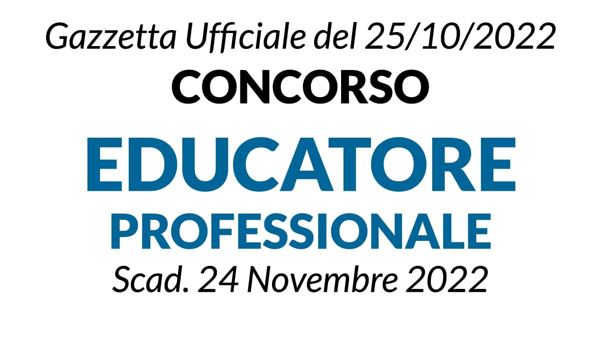 Concorso EDUCATORE PROFESSIONALE presso ASST di Mantova