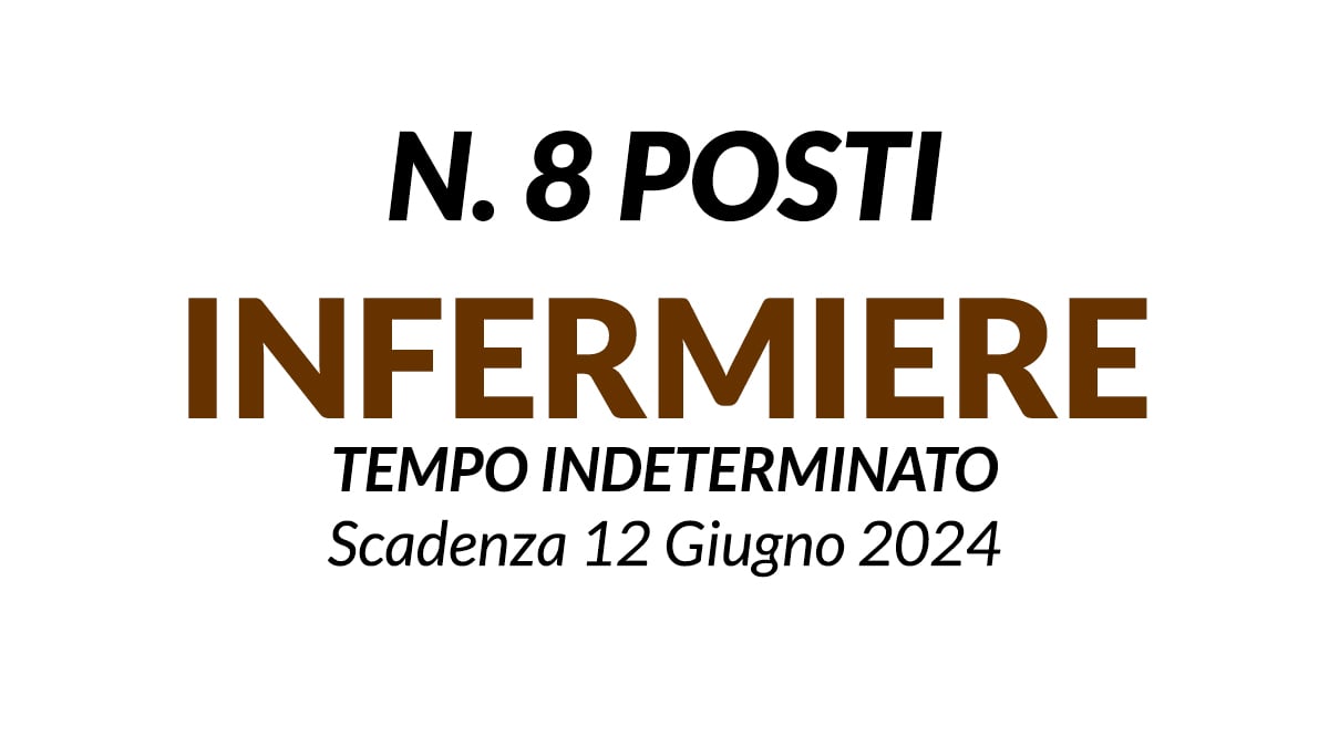8 POSTI DI INFERMIERE CONCORSO PRESSO ASP COMUNI MODENESI 