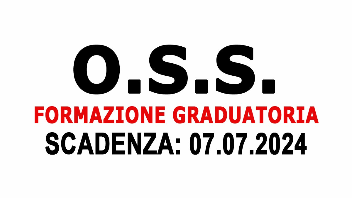 OPERATORE SOCIO SANITARIO AVVISO PUBBLICO D’URGENZA DI SELEZIONE PER LA FORMAZIONE DI UNA GRADUATORIA, BANDO COMPLETO
