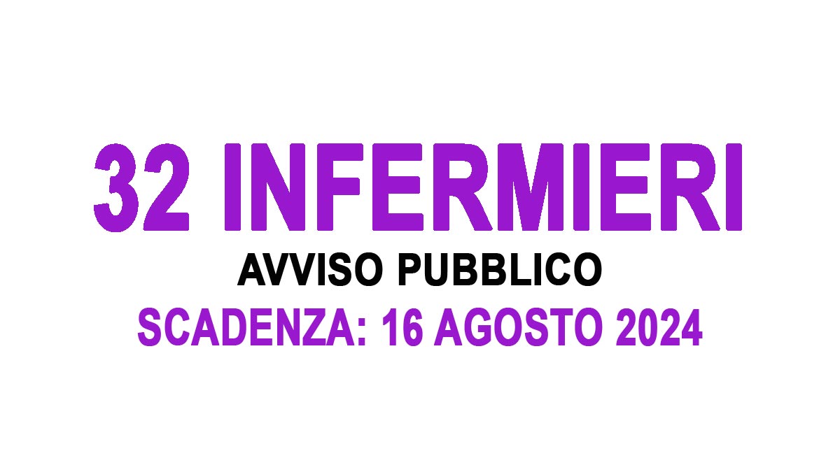 32 INFERMIERI NUOVO AVVISO PUBBLICO AGOSTO 2024 IRCCS ISTITUTO TUMORI, BANDO COMPLETO