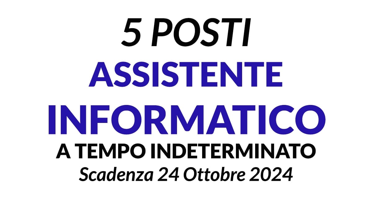 5 posti ASSISTENTE INFORMATICO concorso per diplomati AZIENDA OSPEDALIERO DI PARMA