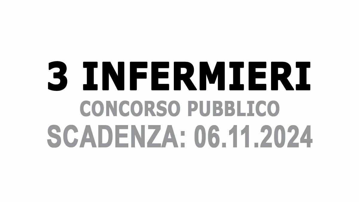 3 POSTI PER INFERMIERI AVVISO PUBBLICO PER TITOLI E COLLOQUIO FONDAZIONE IRCCS SAN GERARDO,  BANDO COMPLETO