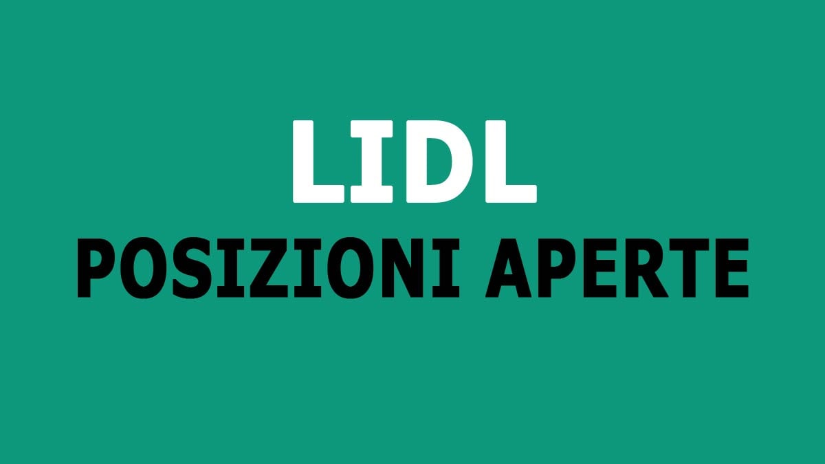 OLTRE 300 POSIZIONI DISPONIBILI PER LAVORARE NEI SUPERMERCATI LIDL, LAVORA CON NOI 2024