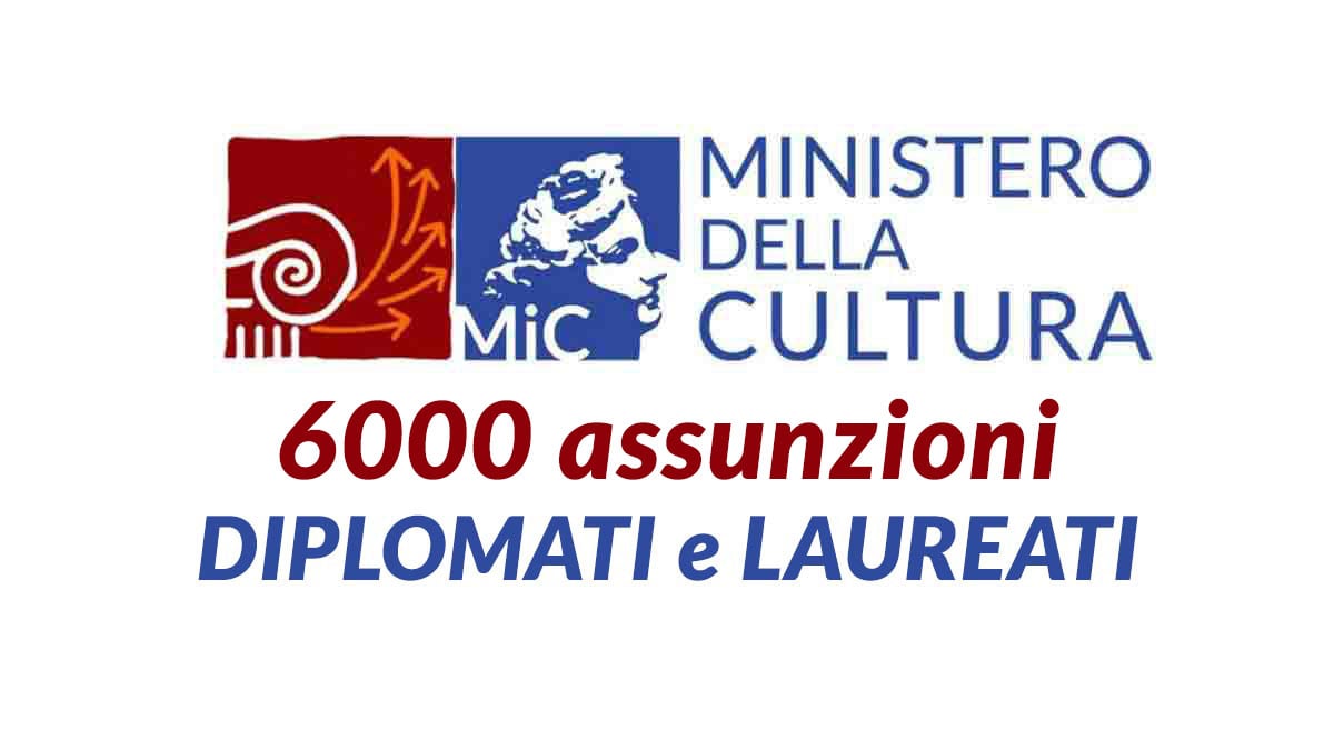 6000 posti Concorsi Ministero della Cultura 2025: In Arrivo Nuove Assunzioni
