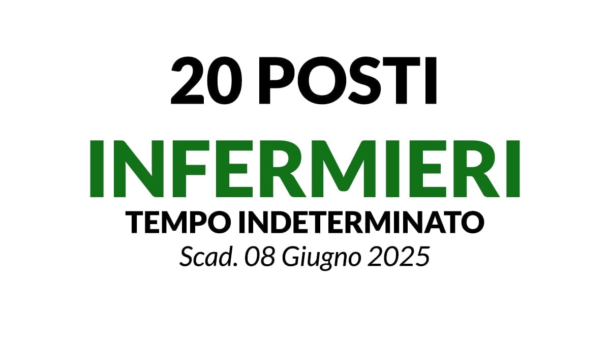 20 POSTI INFERMIERI, CONCORSO ASST BERGAMO EST DI SERIATE