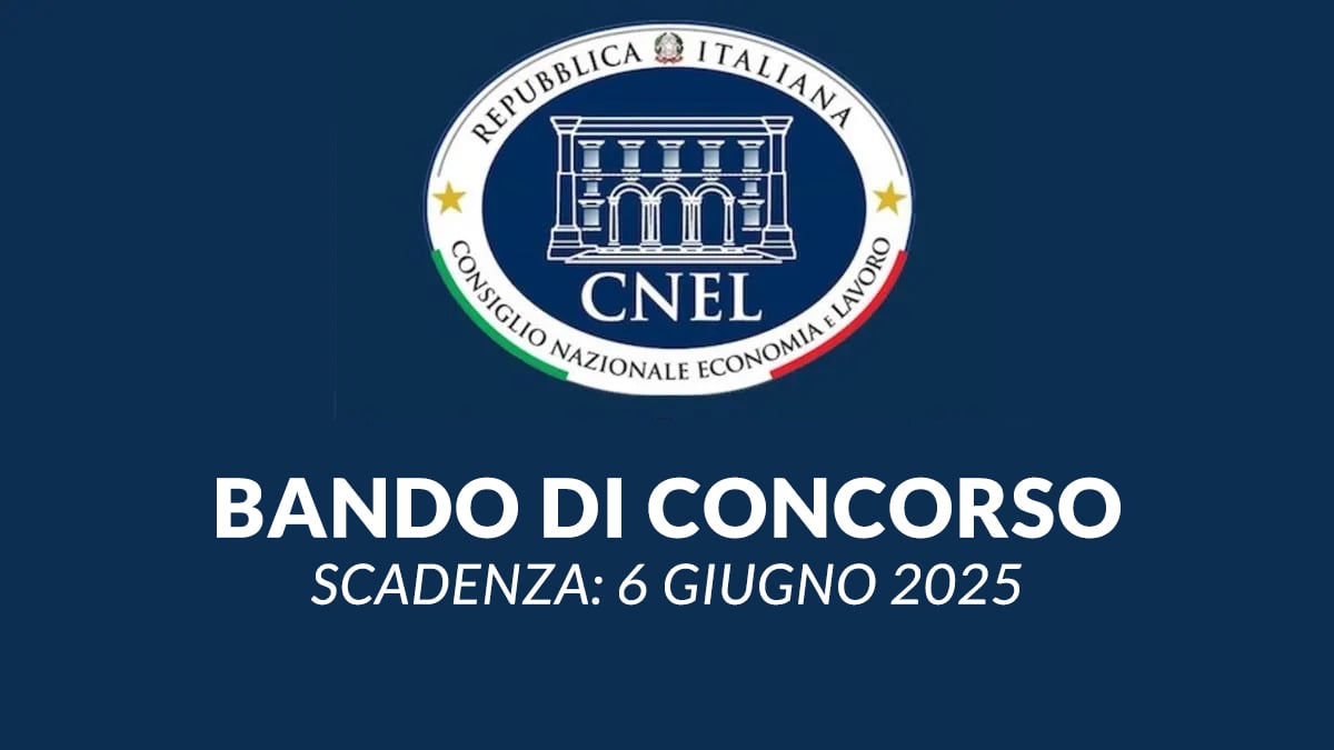 CONCORSO PUBBLICO A TEMPO INDETERMINATO AREA FUNZIONARI DEL CNEL, BANDO 2025
