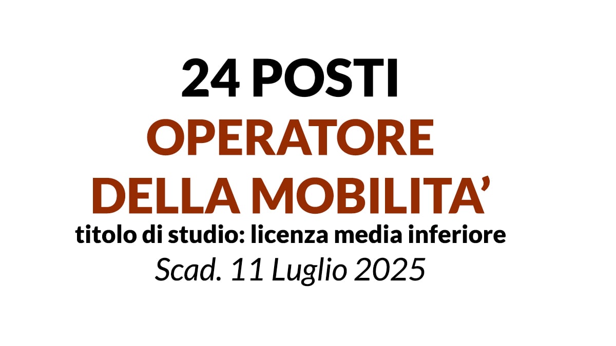 24 OPERATORI DELLA MOBILITA a tempo indeterminato presso Salerno Mobilità S.p.A, basta la licenza media