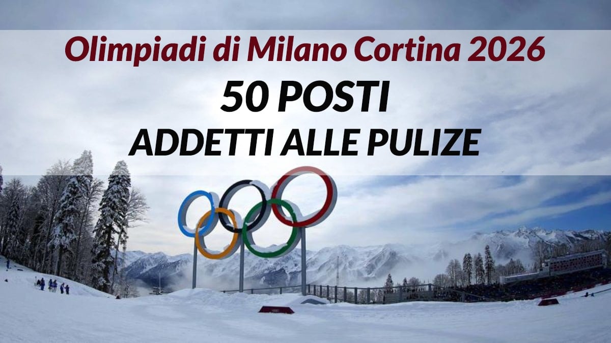 Offerta di Lavoro: 50 Posti per Addetti alle Pulizie alle Olimpiadi Invernali di Milano Cortina 2026