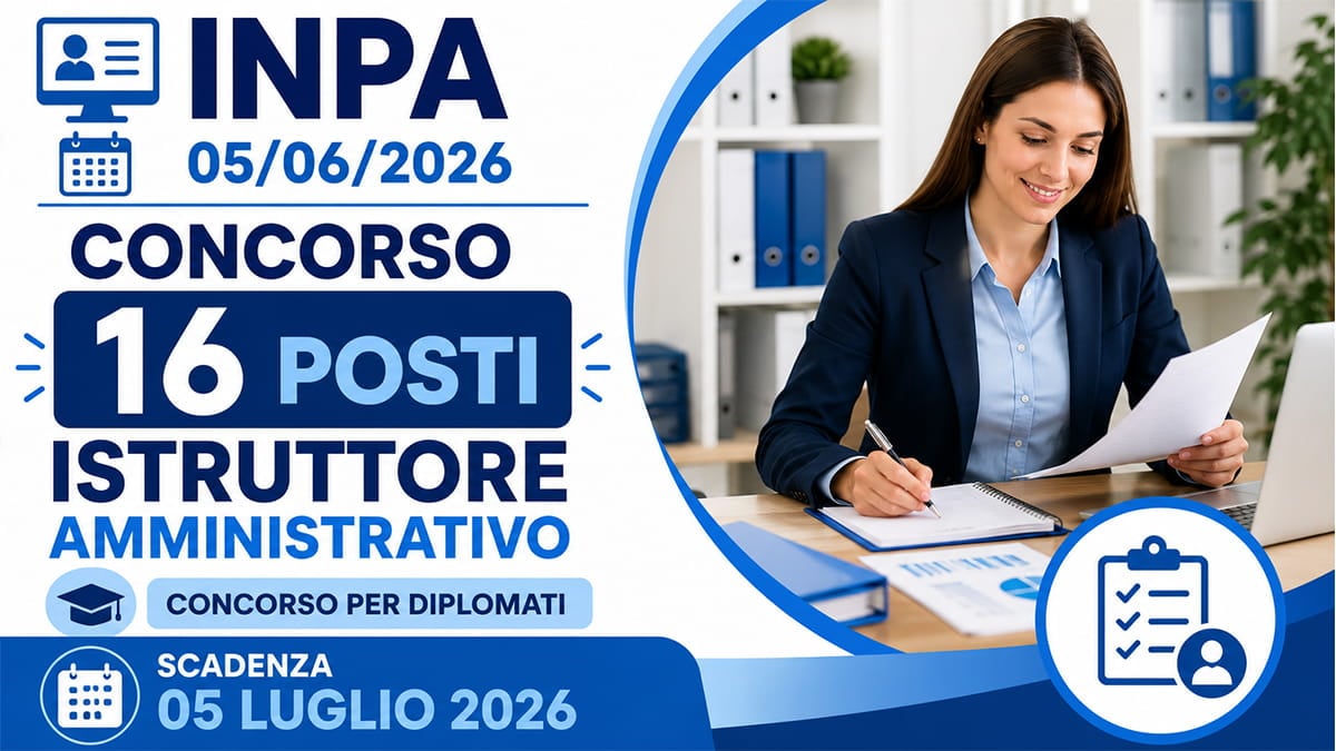 16 POSTI PER ISTRUTTORE AMMINISTRATIVO, CONCORO PER DIPLOMATI PRESSO IL COMUNE DI RHO