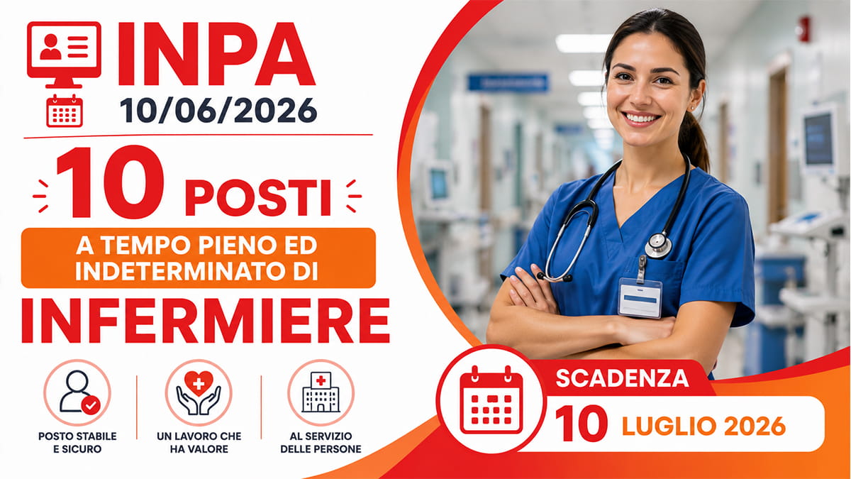 10 posti a tempo pieno ed indeterminato di Infermiere presso Asst Gaetano Pini Cto