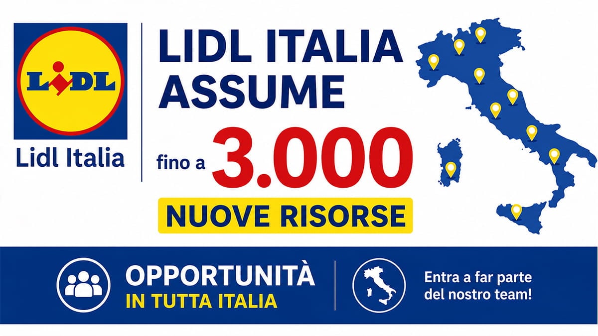 Lidl Italia assume fino a 3.000 nuove risorse: opportunità in tutta Italia