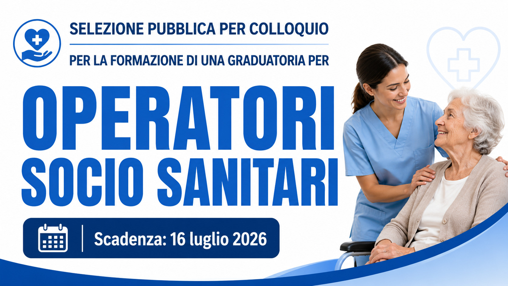 OPERATORI SOCIO SANITARI ISTITUTO ASSISTENZA ANZIANI SELEZIONE PUBBLICA PER COLLOQUIO PER LA FORMAZIONE DI UNA GRADUATORIA 2026, BANDO COMPLETO