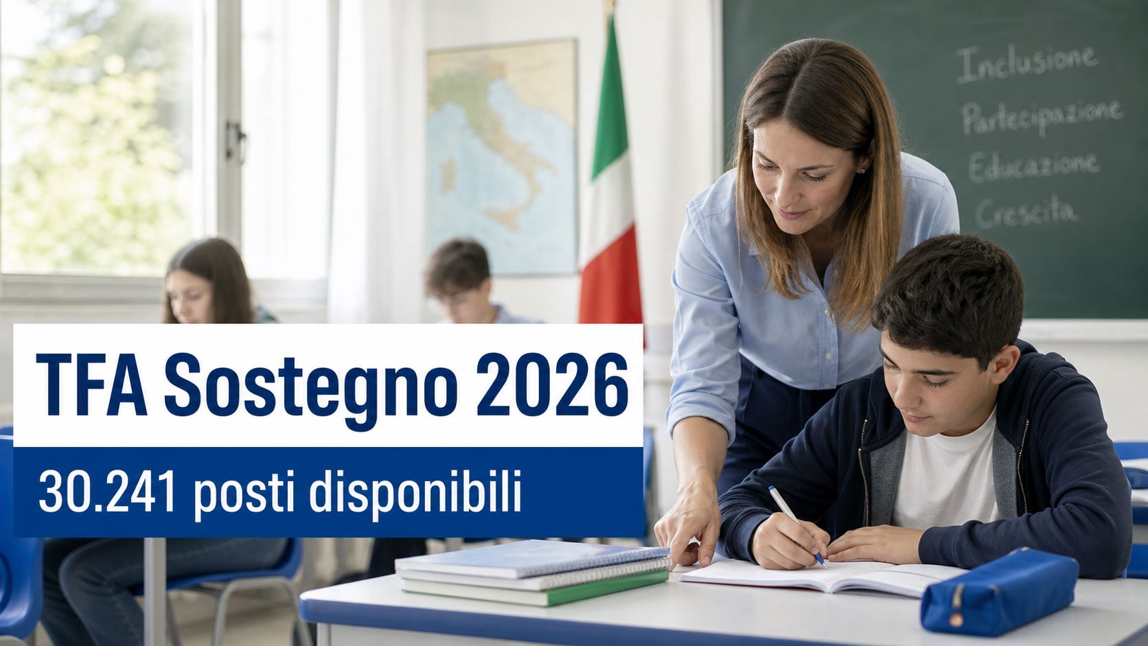 30.241 posti TFA Sostegno 2026: calendario delle prove e requisiti di accesso