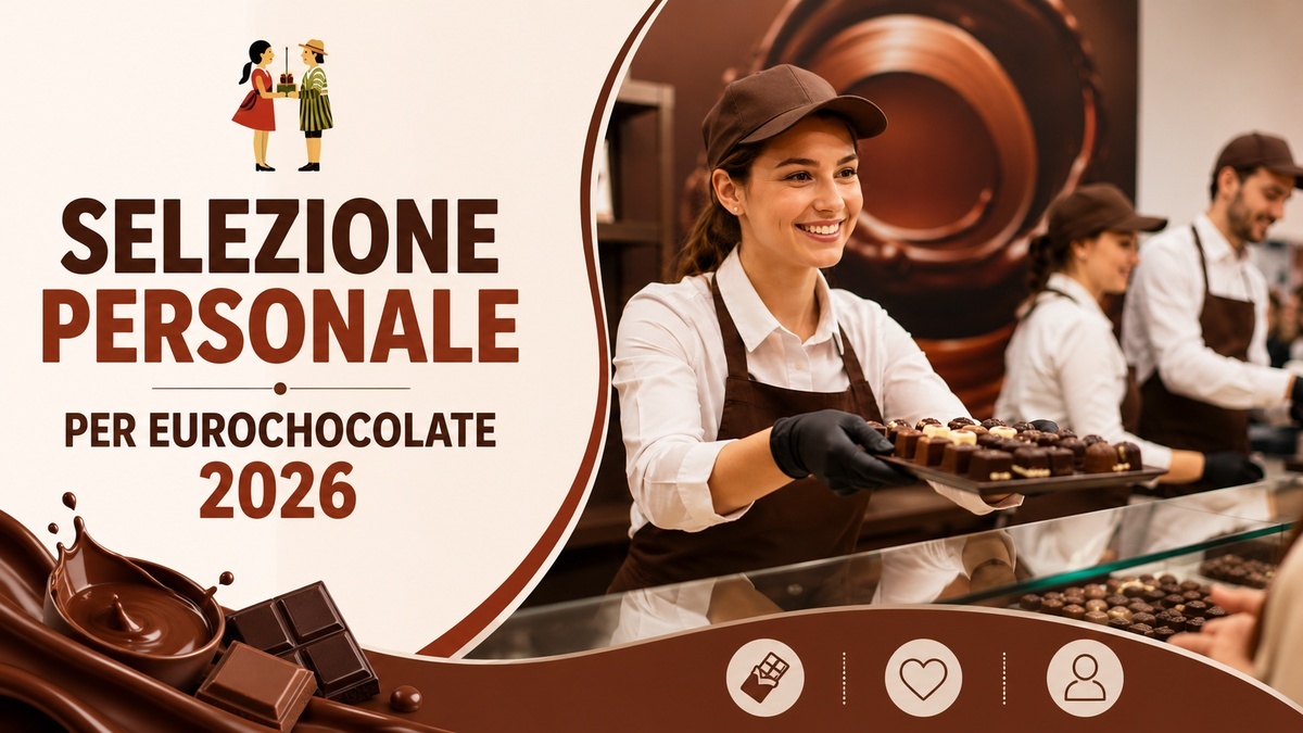 EUROCHOCOLATE, APERTE LE SELEZIONI PER L'EDIZIONE 2026 DELLA FESTA DEL CIOCCOLATO A PERUGIA