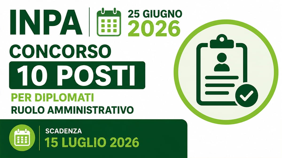 10 POSTI PER DIPLOMATI RUOLO AMMINISTRATIVO PRESSO IL COMUNE DI REGGIO EMILIA