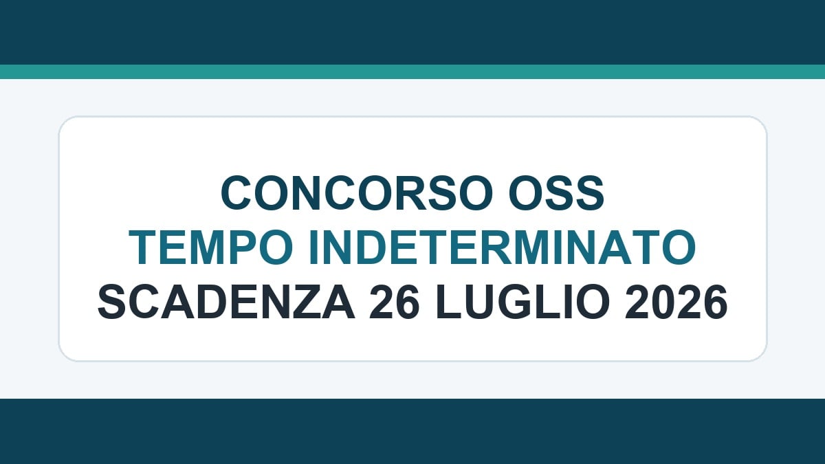 Concorso OSS per assunzioni a tempo indeterminato presso Umberto I