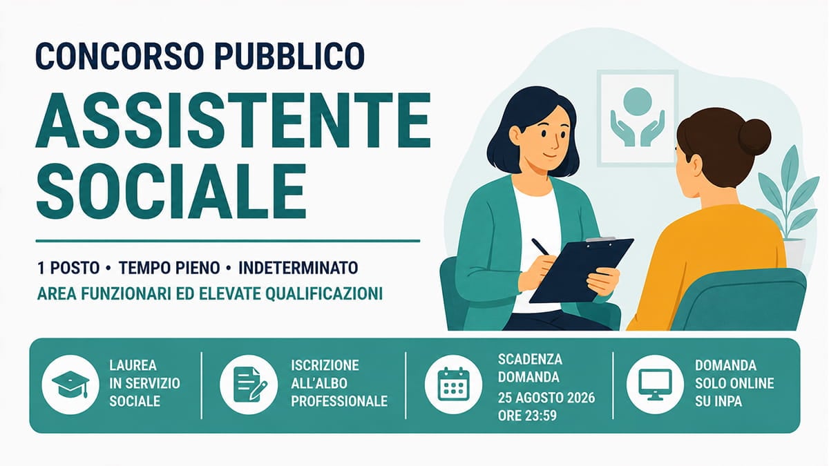 Concorso Assistente Sociale 2026: assunzione a tempo indeterminato presso il Consorzio Casalasco