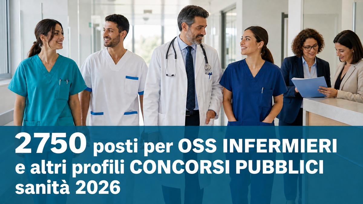 2750 posti per OSS INFERMIERI e altri profili CONCORSI PUBBLICI sanità Sicilia 2026