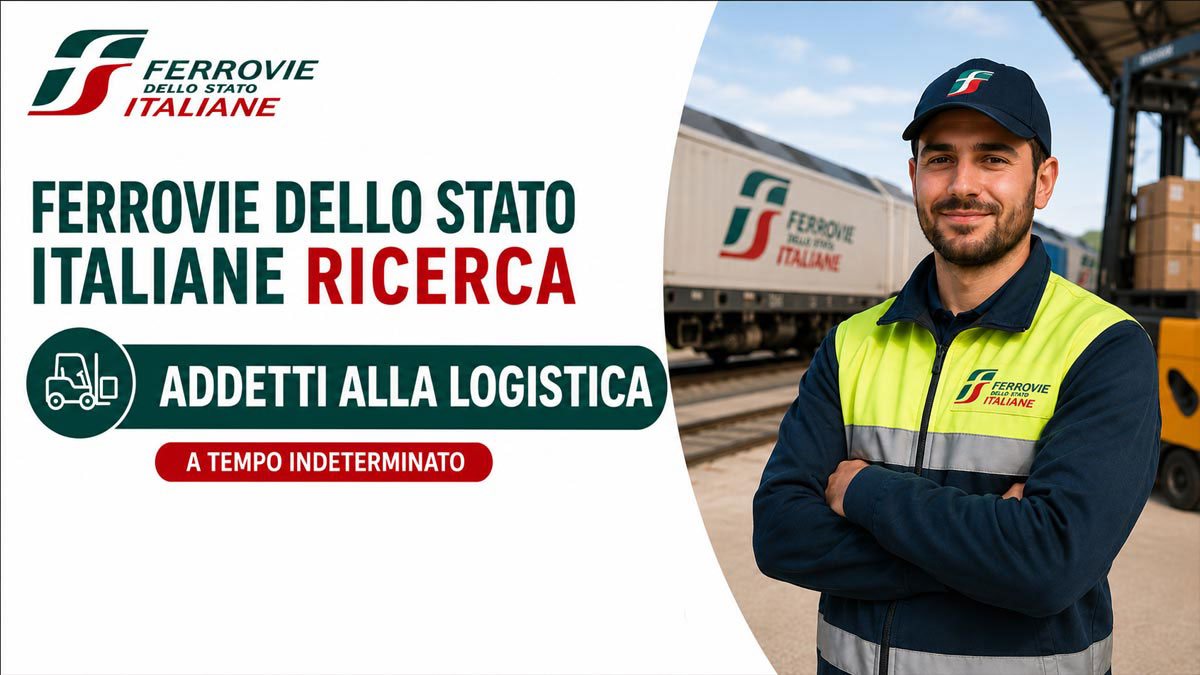 ADDETTI ALLA LOGISTICA DIPLOMATI in FERROVIE DELLO STATO LAVORA CON NOI 2026, informazioni e candidature