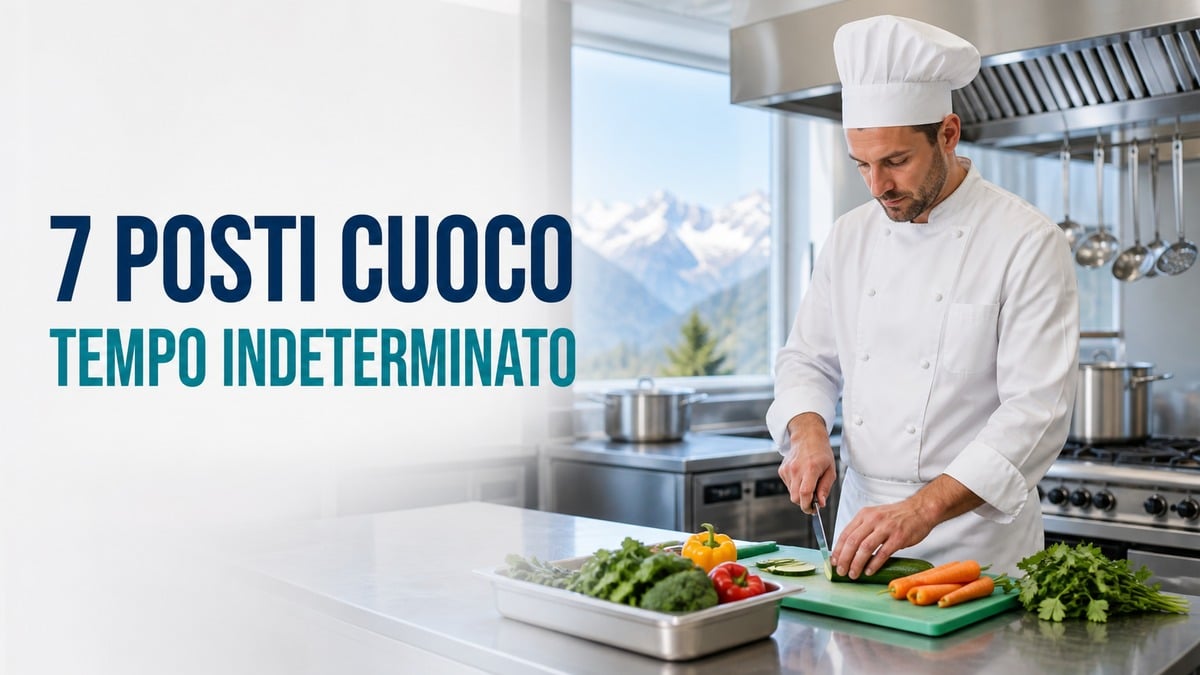 AZIENDA SANITARIA concorso pubblico 2026 per 7 cuochi: posti a tempo indeterminato