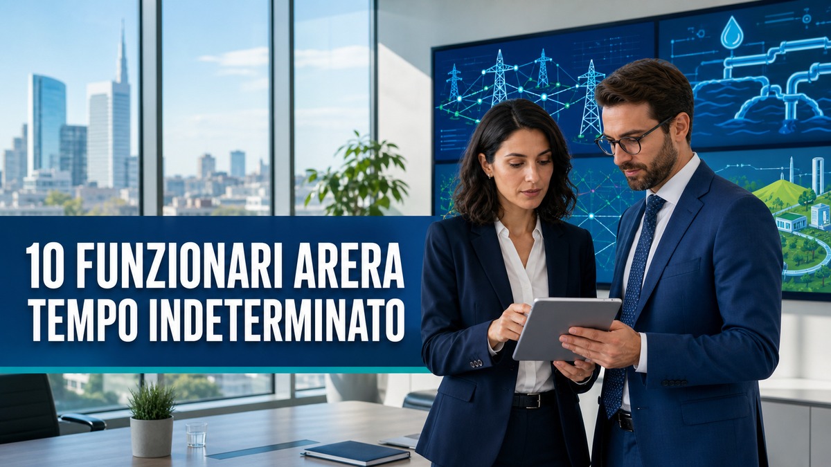 Concorso ARERA 2026 per 10 funzionari: assunzioni a tempo indeterminato