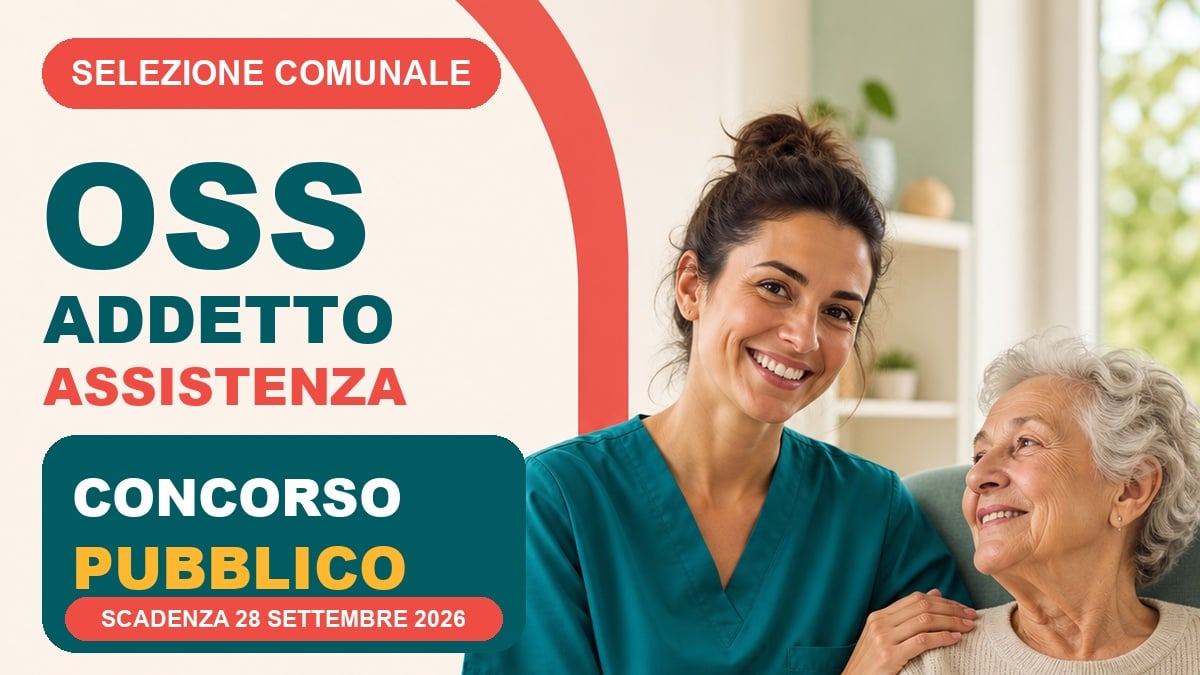 Selezione comunale per OSS ADDETTO ASSISTENZA bando di concorso pubblico a tempo indeterminato