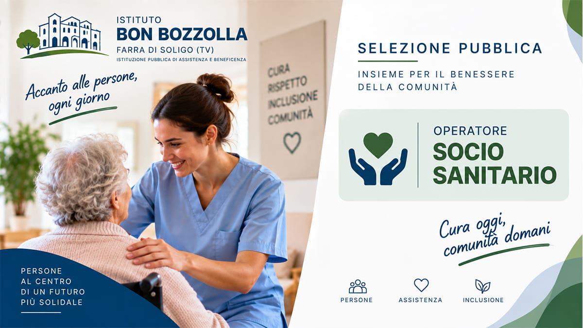Selezione OSS 2026 all’Istituto Bon Bozzolla: graduatoria per assunzioni a tempo determinato