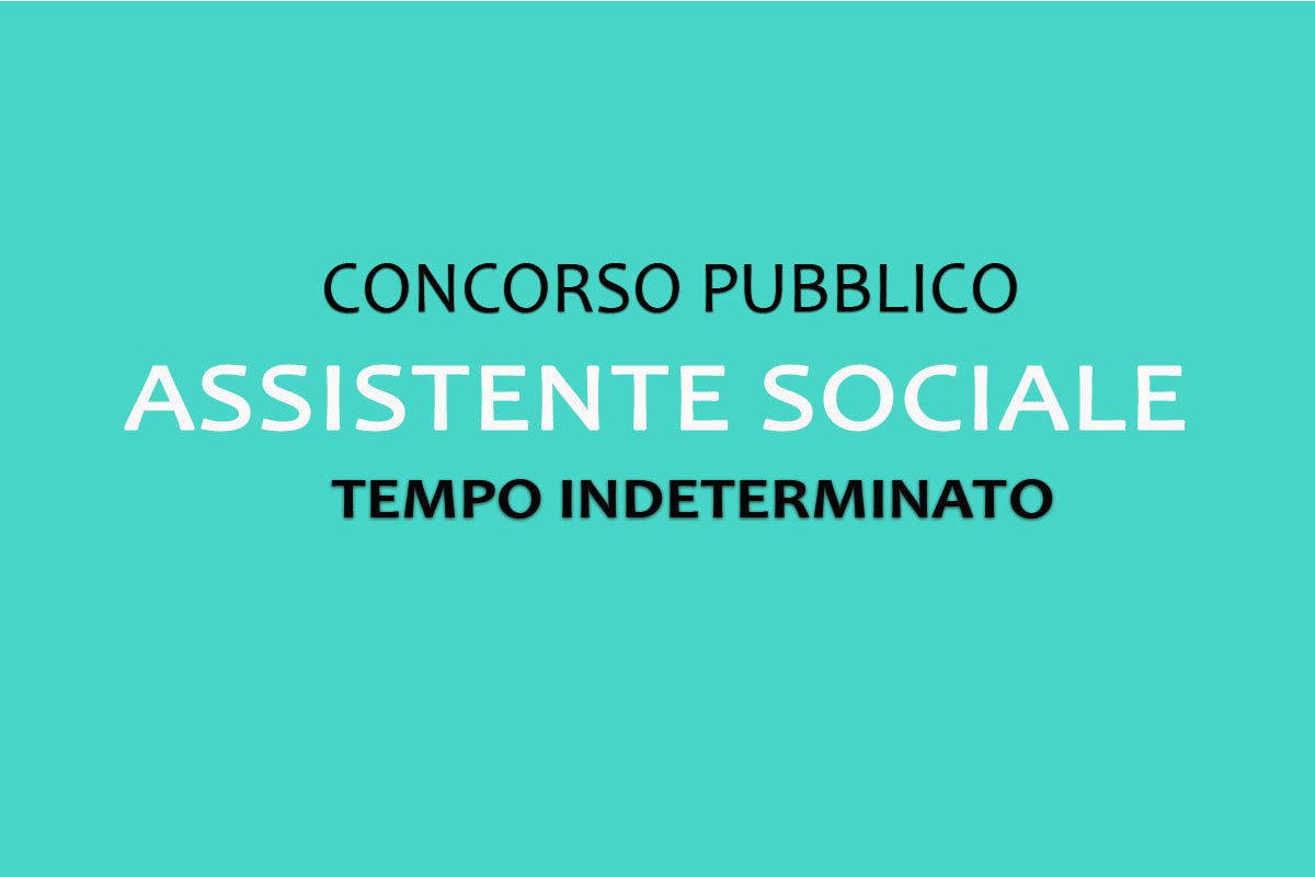 SONDRIO, concorso pubblico per ASSISTENTE SOCIALE