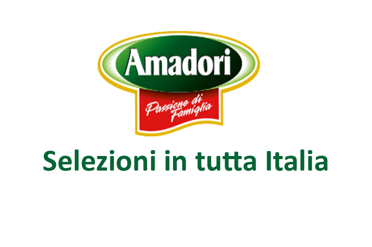 Amadori selezioni in tutta Italia NOVEMBRE 2020