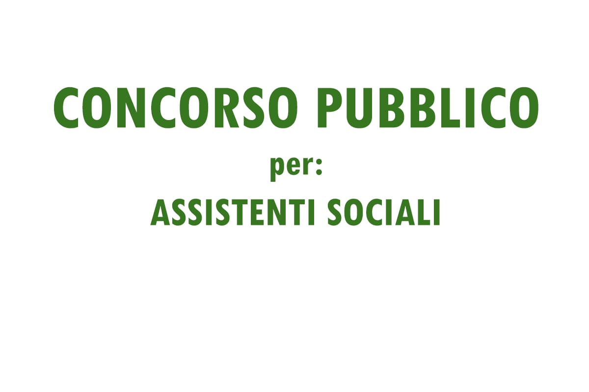 Assistente Sociale IMPERIA CONCORSO PUBBLICO