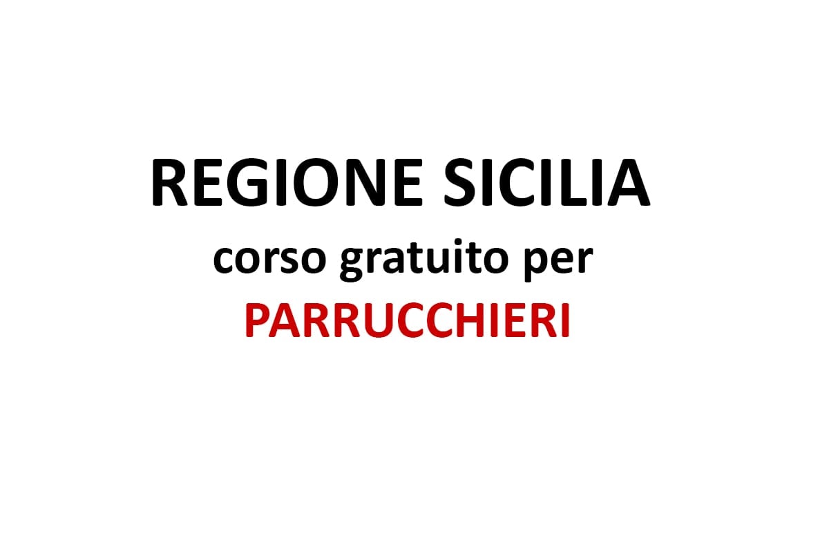 Regione Sicilia: corso gratuito per parrucchieri