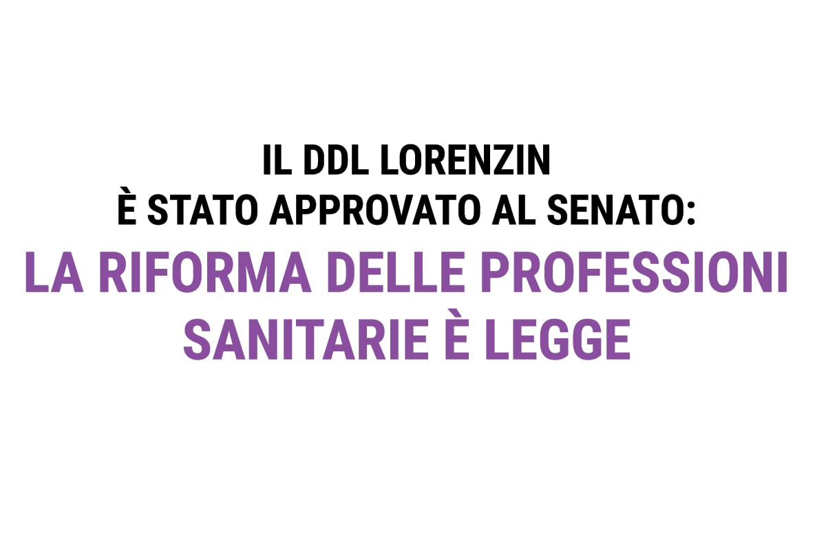 DDL Lorenzin introdotta area delle professioni socio sanitarie