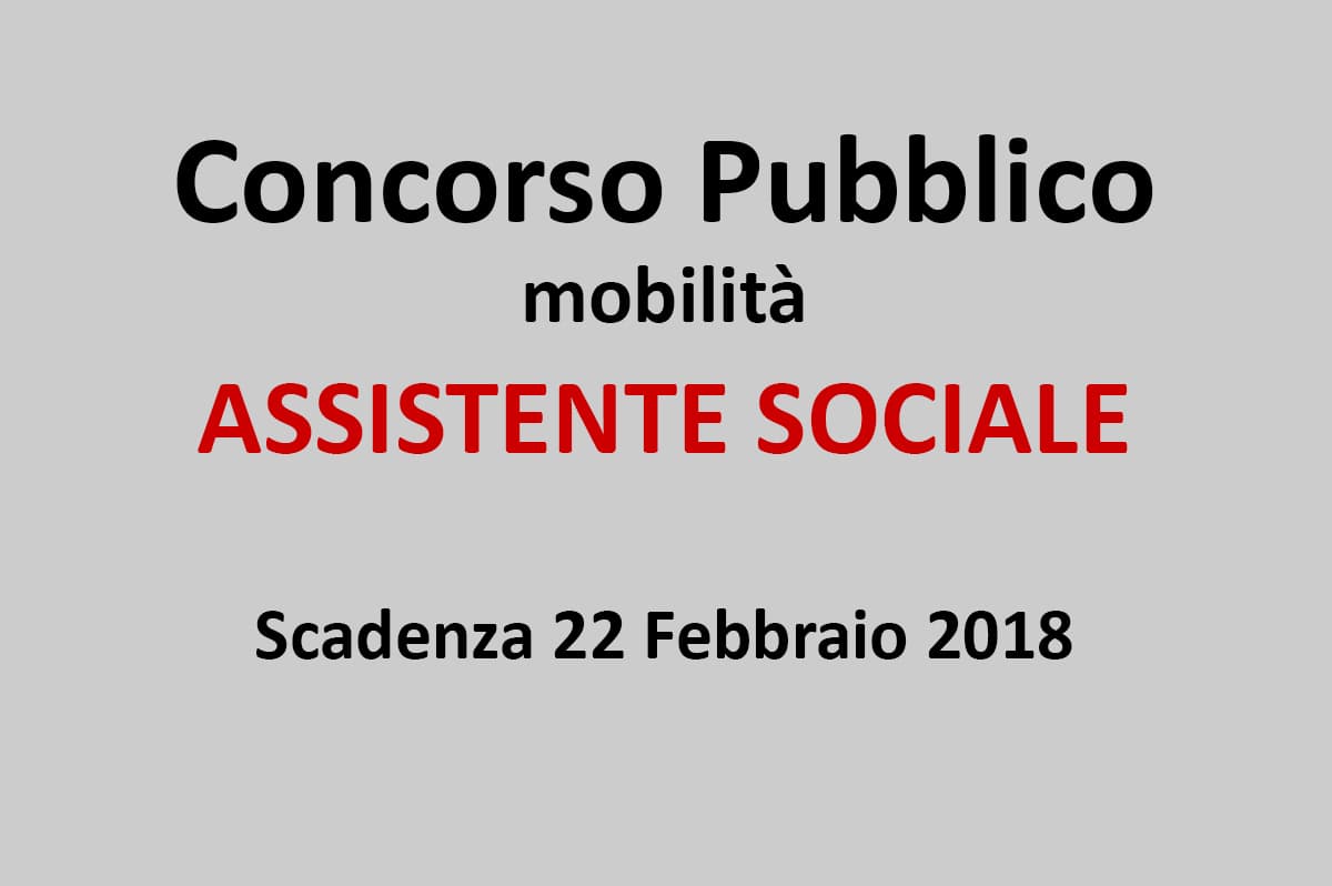COMUNE DI GIOIA DEL COLLE - Bari, concorso mobilità per assistente sociale