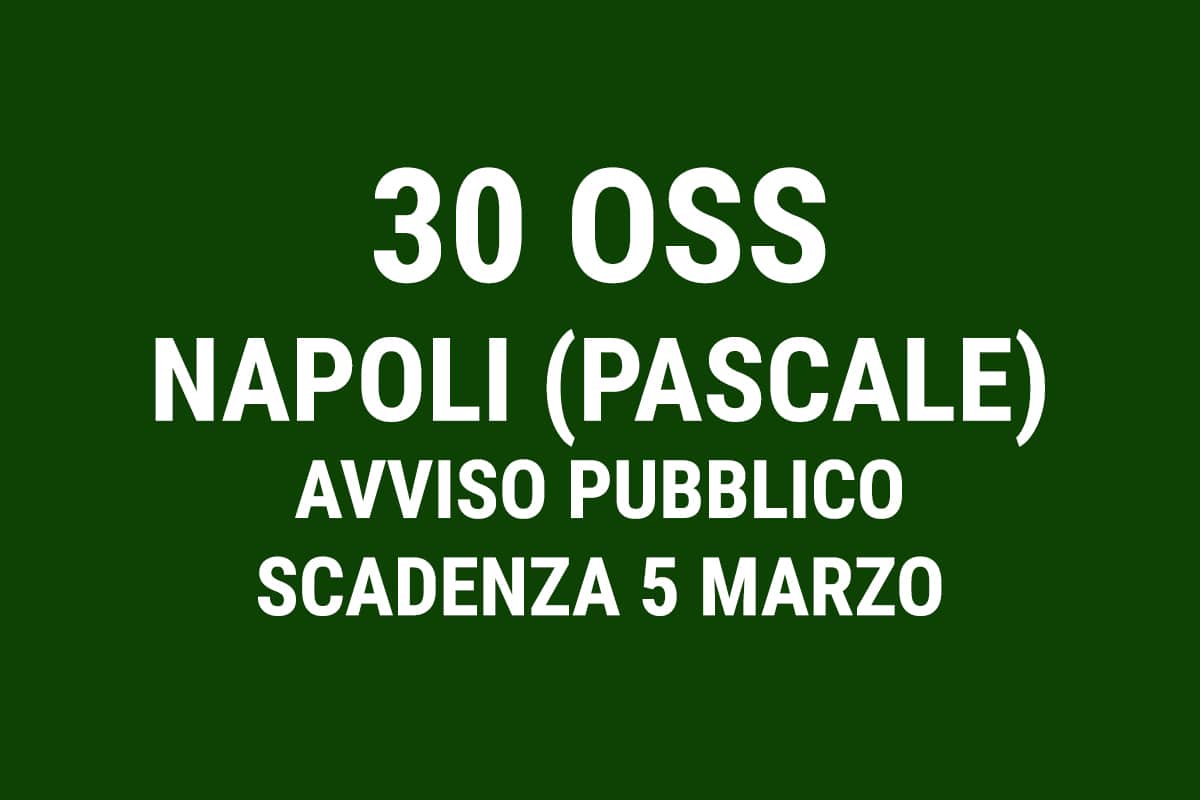 PASCALE NAPOLI 30 OSS AVVISO PUBBLICO