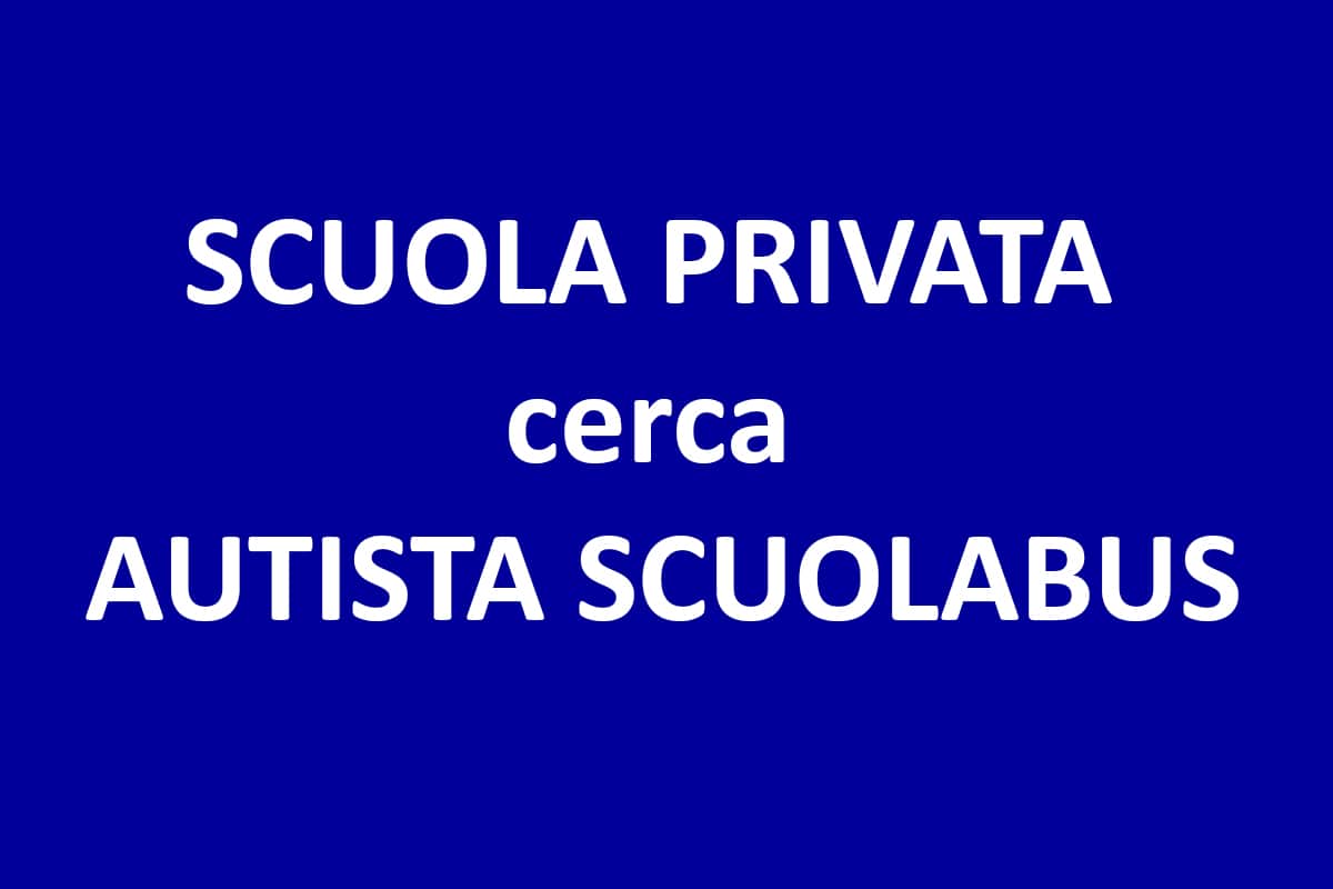 Scuola privata cerca AUTISTA SCUOLABUS - Napoli
