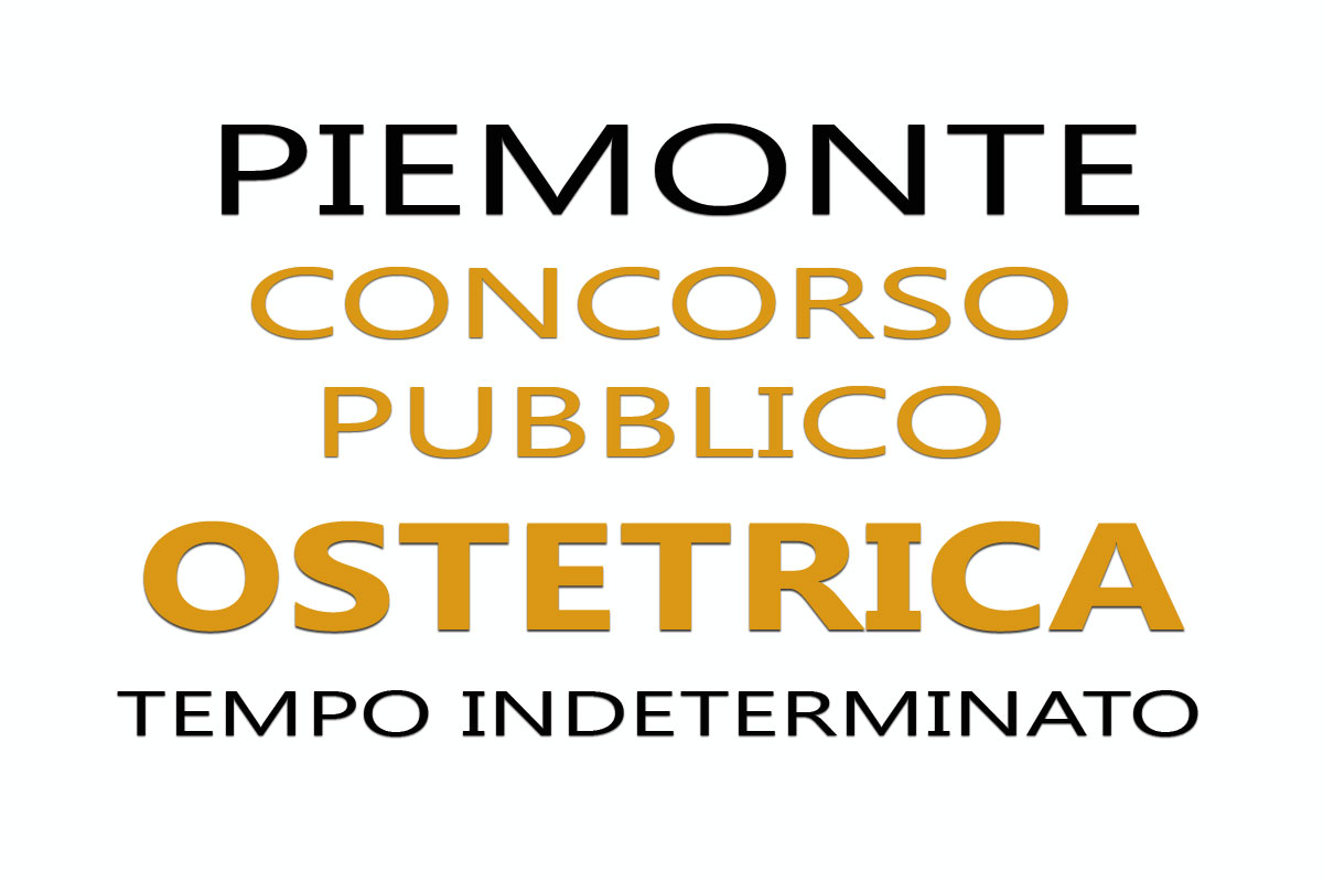 PIEMONTE: concorso pubblico per OSTETRICA