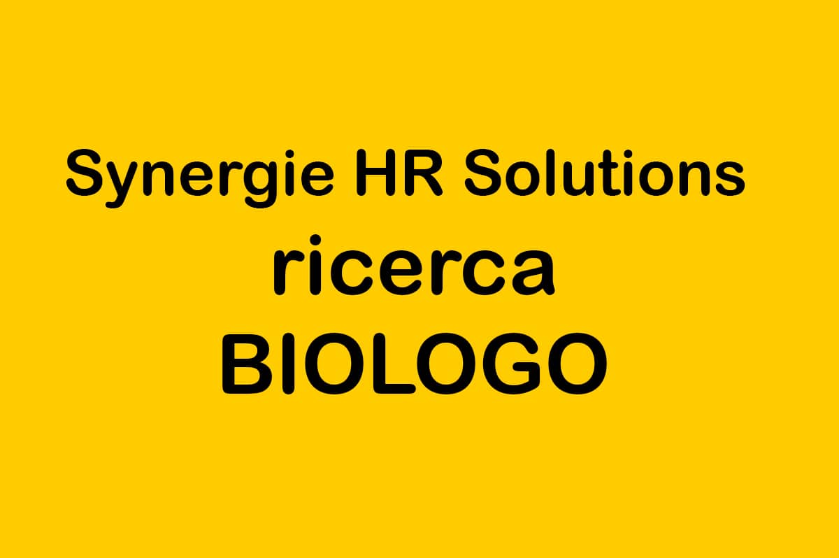 Synergie HR Solutions ricerca BIOLOGO a Roma