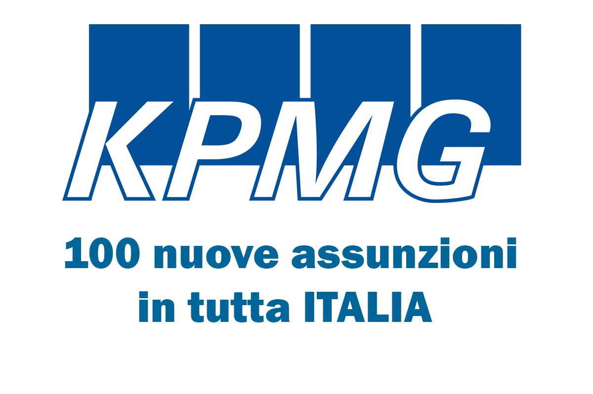 KPMG Previste 100 nuove assunzioni