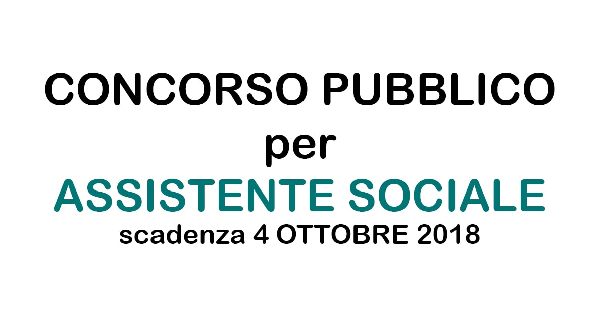 COMUNE DI CASALPUSTERLENGO concorso per ASSISTENTE SOCIALE