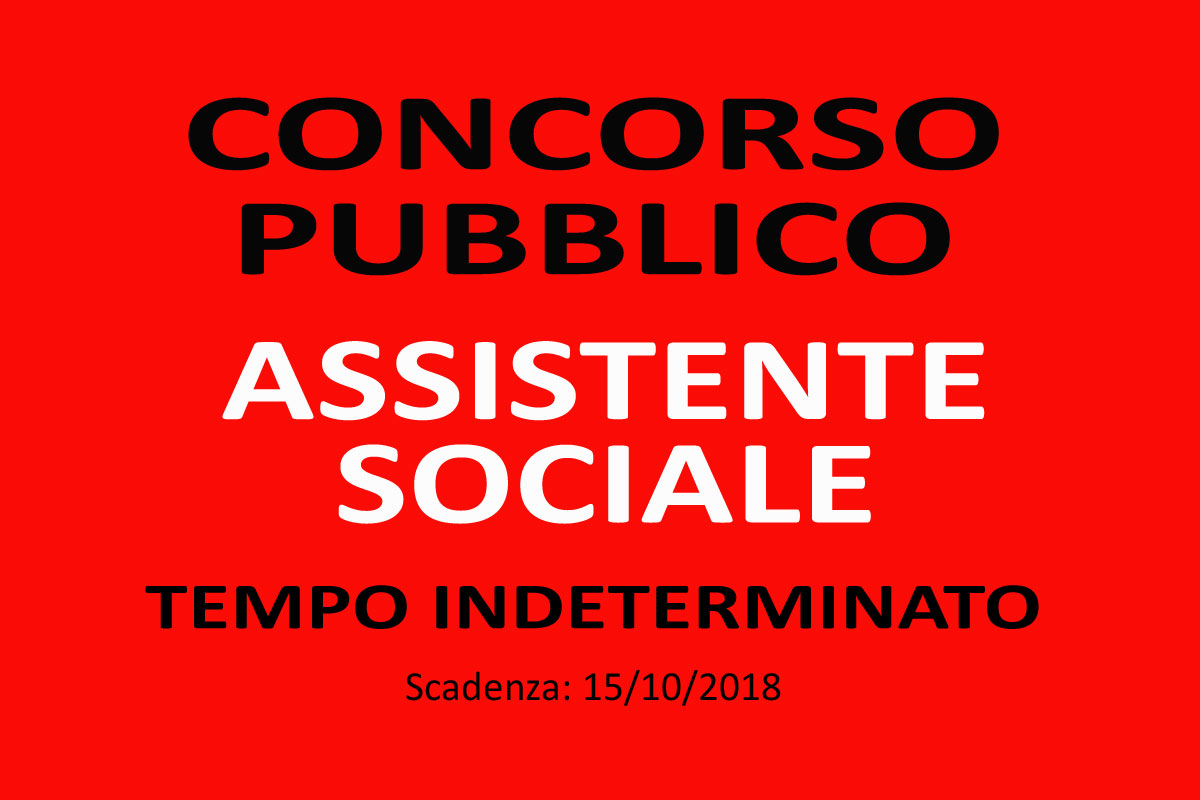 Unione Tresinaro Secchia: concorso per ASSISTENTE SOCIALE