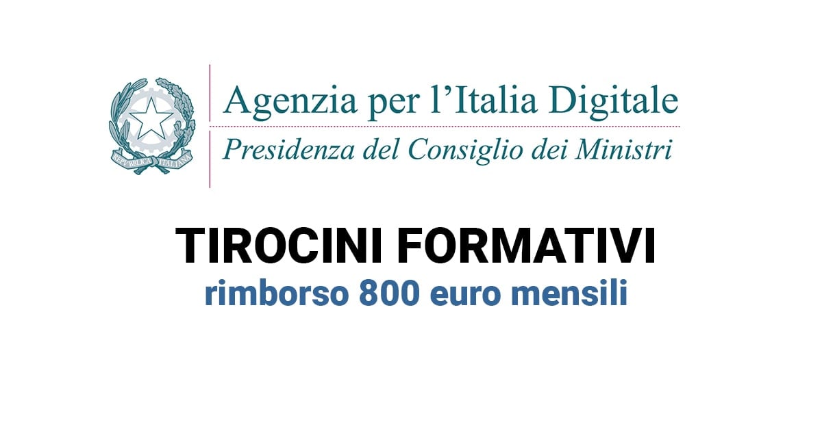 Tirocini presso l'Agenzia per l'Italia Digitale