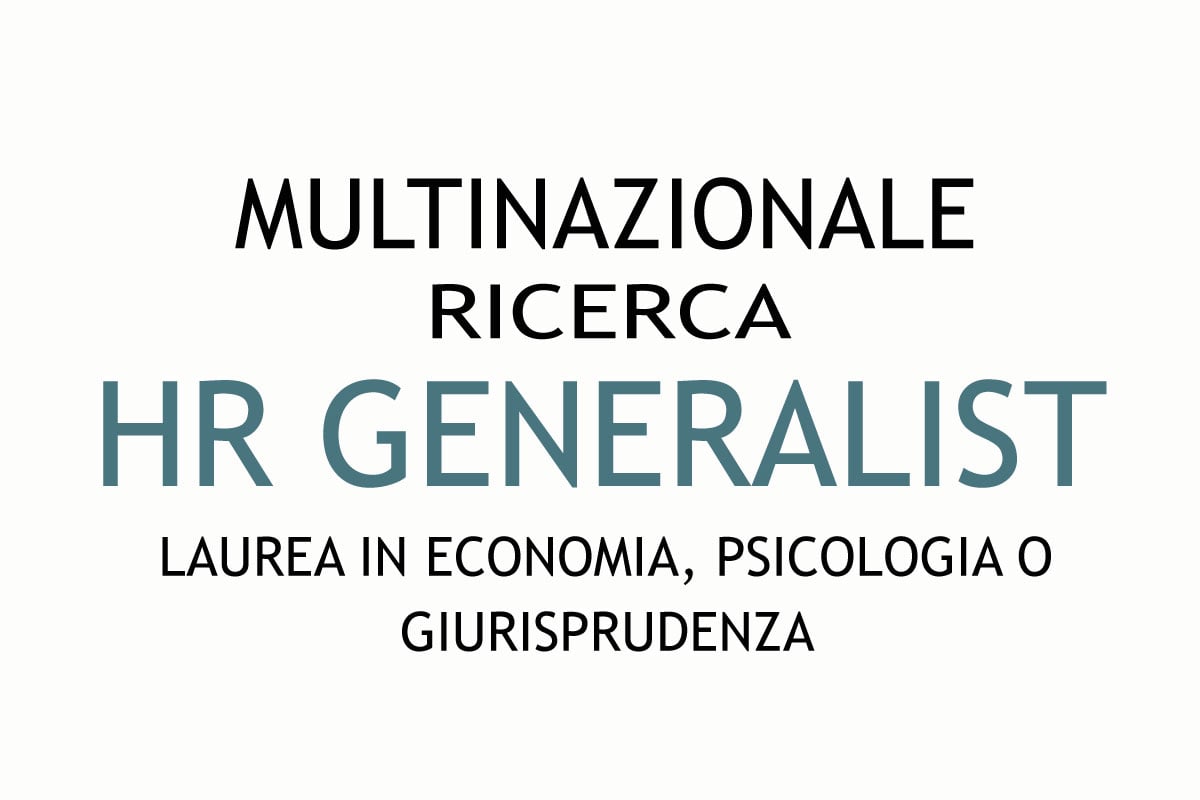 antal ricerca per realtà multinazionale HR GENERALIST
