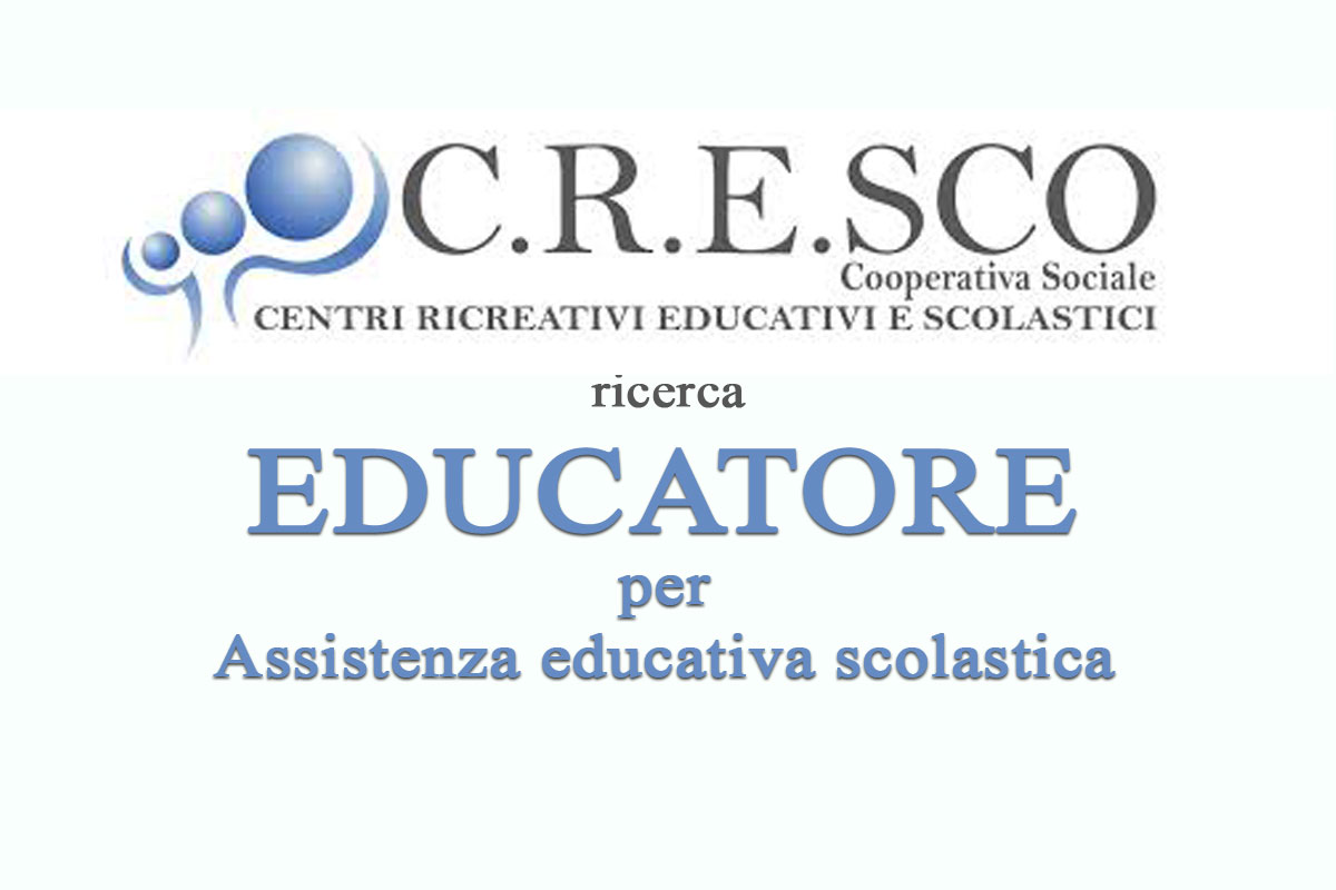 C.R.E.SCO cooperativa sociale ricerca EDUCATORE 