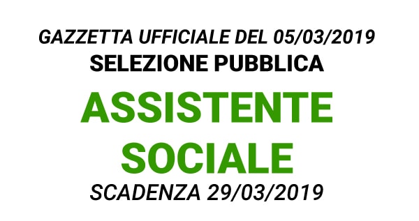 Graduatoria Assistente Sociale Brescia GU n.18 del 05-03-2019
